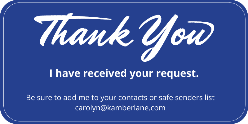 Thank you. I have received your request.